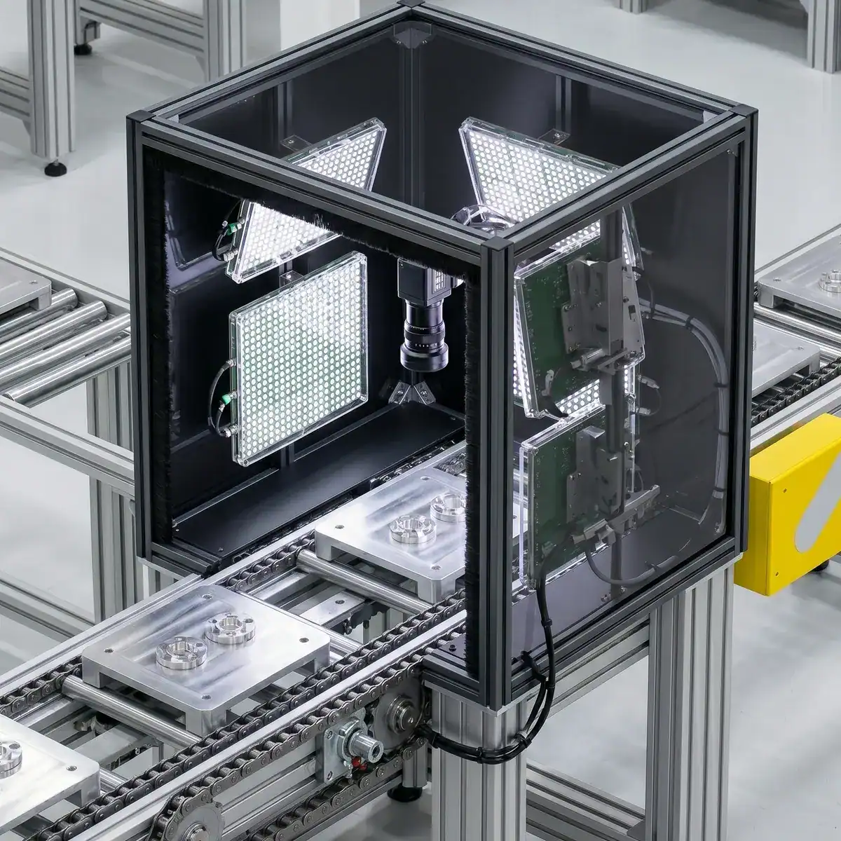 Multi-Illuminator Setups for Dimensional Inspection and Quality Control on Pallet Lines